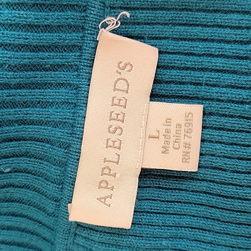 APPLESEED'S Turquoise Turtleneck Size Large